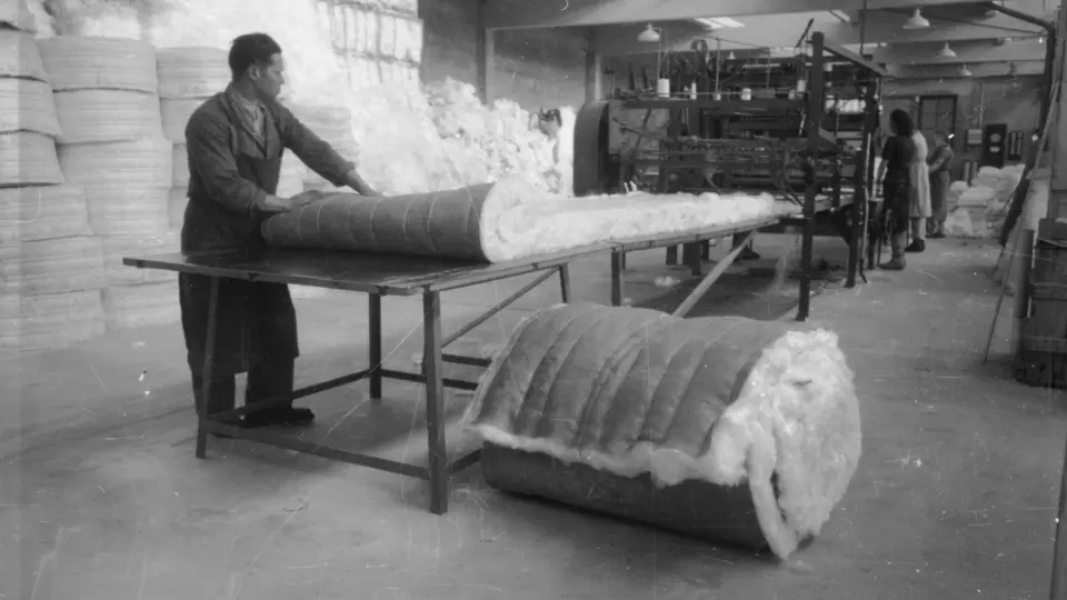 Fabrication du matelas 1950