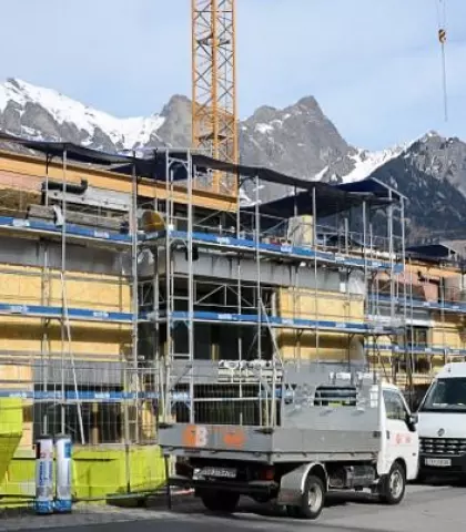 Baustelle Mattenweg Bad Ragaz